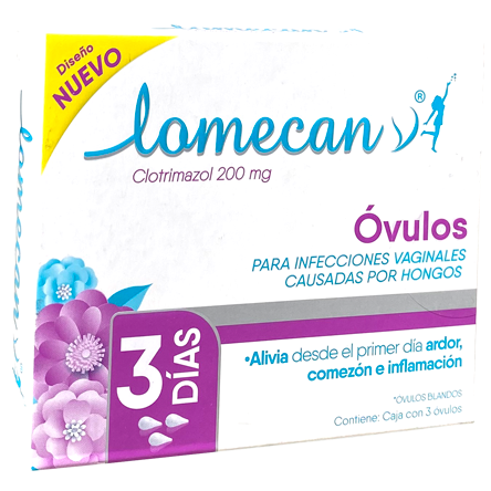 LOMECAN V 200 MG OVULO VAG 3