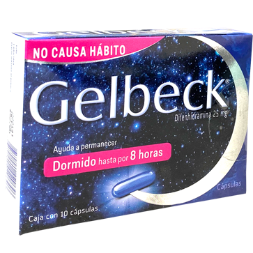 GELBECK 25 MG CAPS 10