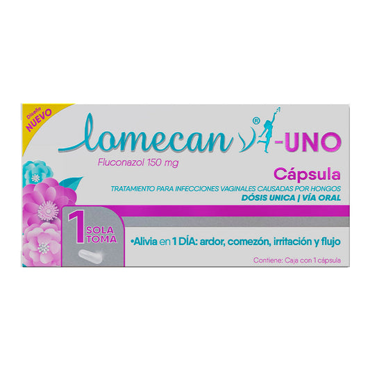 LOMECAN V UNO 1 CAP 150MG