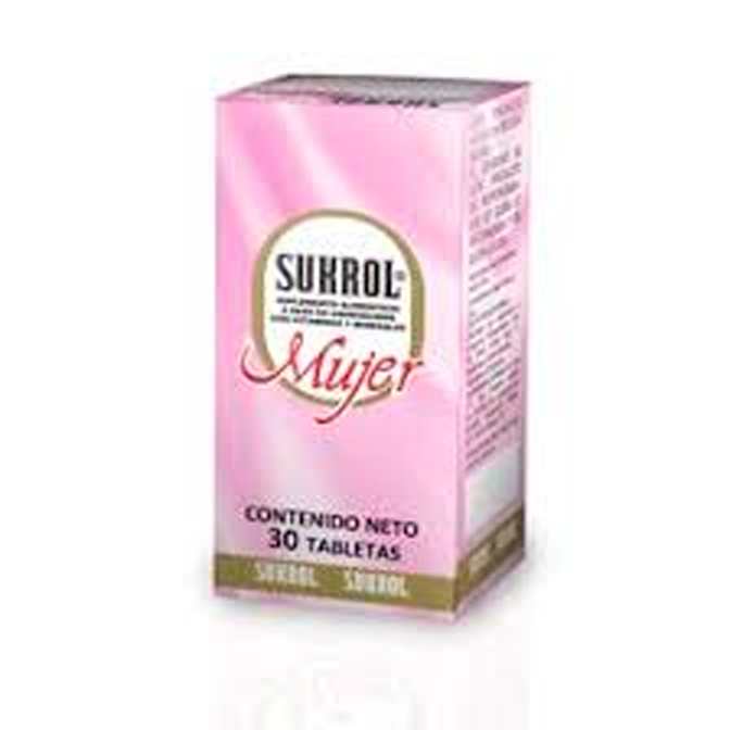 SUKROL MUJER SUPLE ALIM TAB 30