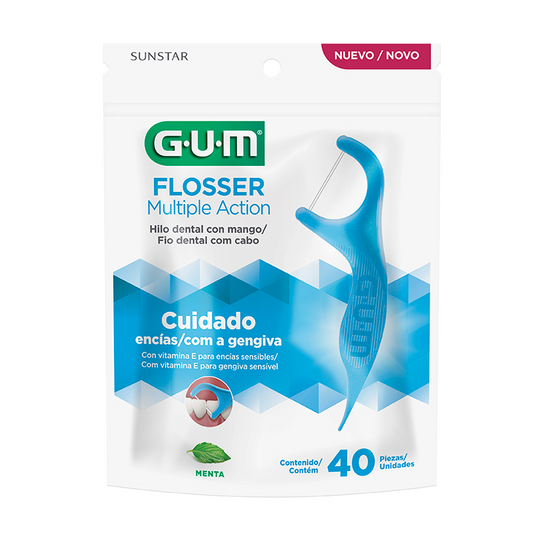 PALILLOS GUM C HILO DENT MENTA 40PZ