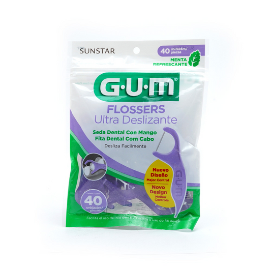 PALILLOS GUM C H DENT DESLIZAN 40PZ