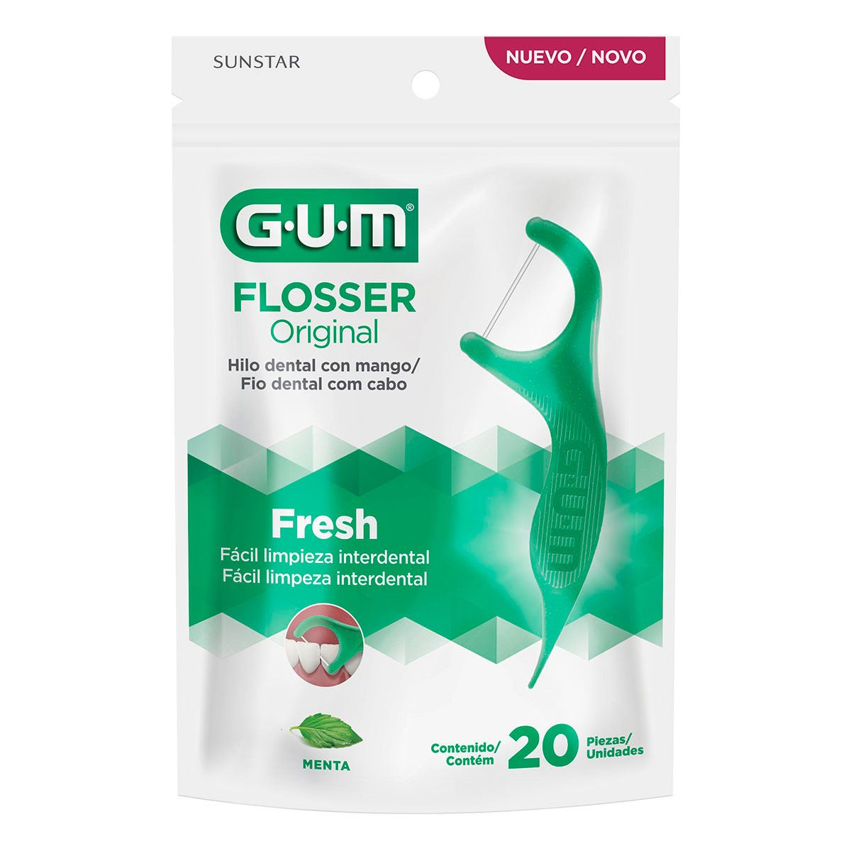 PALILLOS GUM C HILO DENT ORIG 20PZ