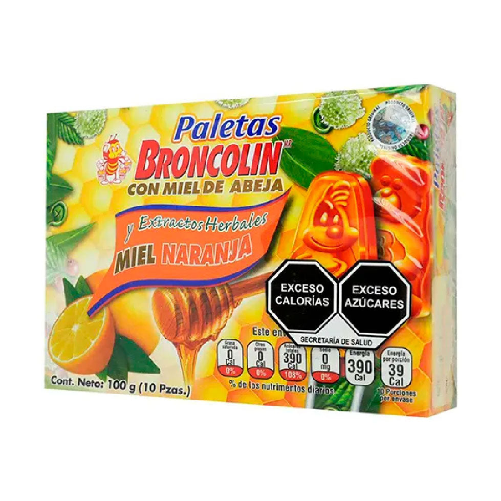BRONCOLIN PALETA 10G NARANJA C 10