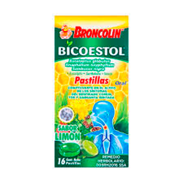 BRONCOLIN BICOESTOL LIMON C 16 PAST