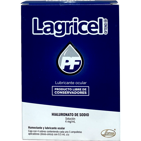 LAGRICEL OFTENO 4MG 20 DOSIS 208