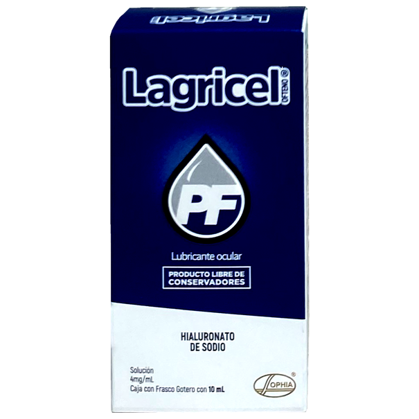 LAGRICEL OFTENO PF 4 MG FCO 10 ML