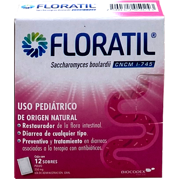 FLORATIL 250 MG 12 SOBRES