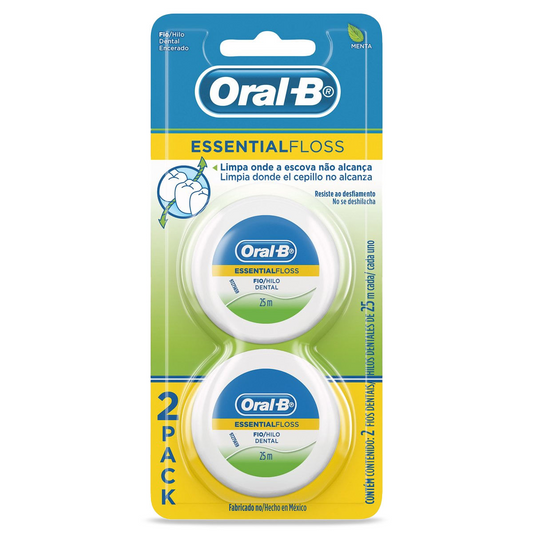 HILO DENT ORAL B ESS FLOSS 2PACK N