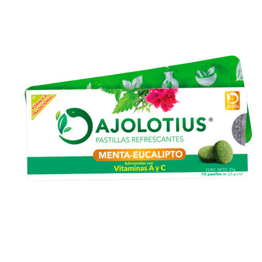 AJOLOTIUS PASTILLAS CON 10 MENTA EUCALIPTO