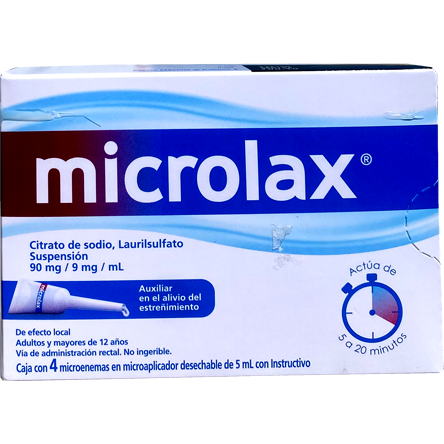 MICROLAX 90 9MG C 4 MICROENEMAS 5ML