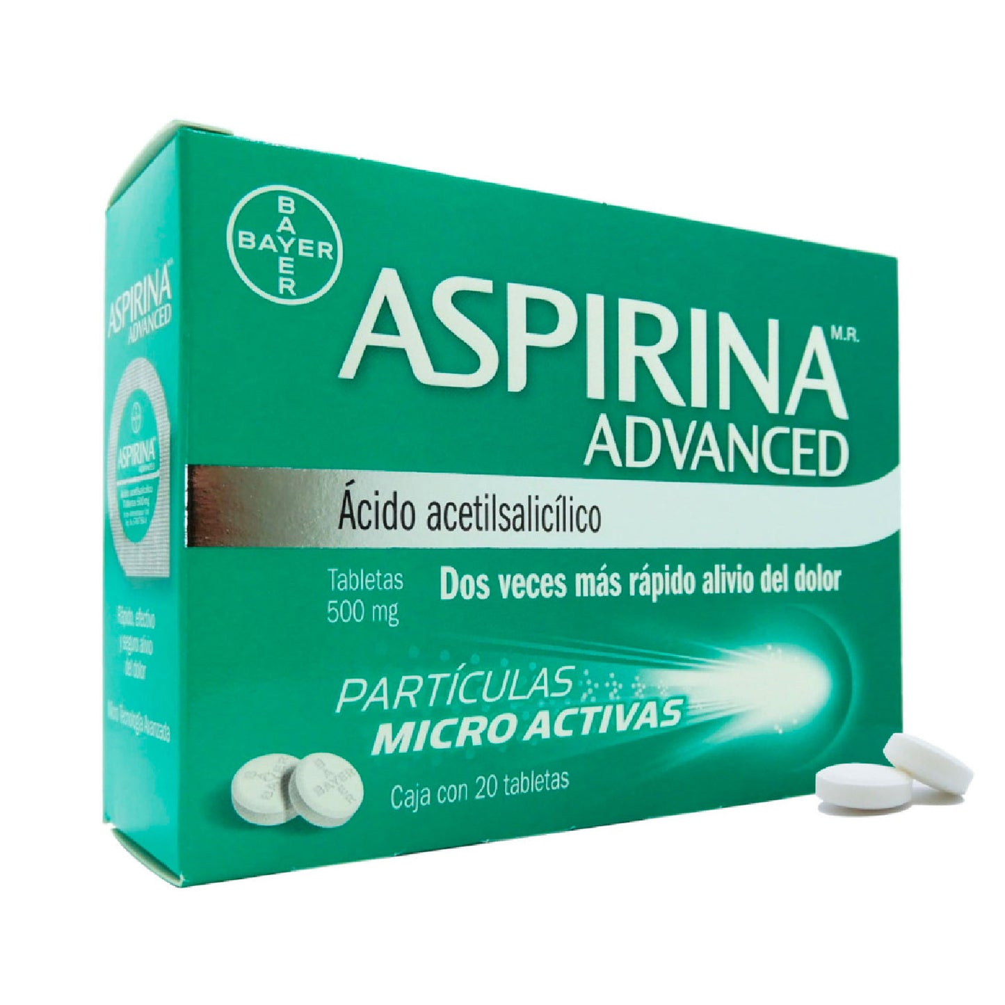 ASPIRINA ADVANCE 500 MG TAB 20