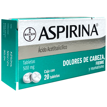 ASPIRINA 500MG TAB C20