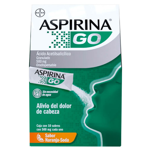 ASPIRINA GO 10 SB 500 MG C U