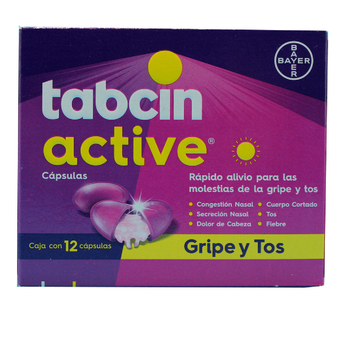 TABCIN ACTIVE 325MG 10MG 12CAPS