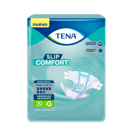 PANAL TENA SLIP COMFORT GDE C 10