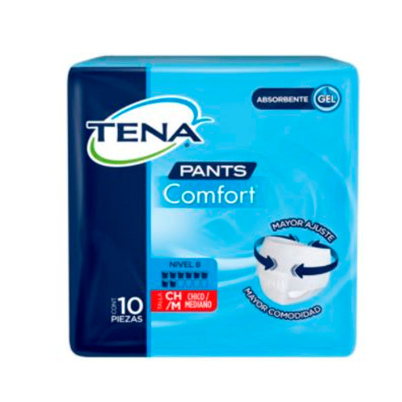 CALZ TENA COMFORT UNI CH MED 10PZ