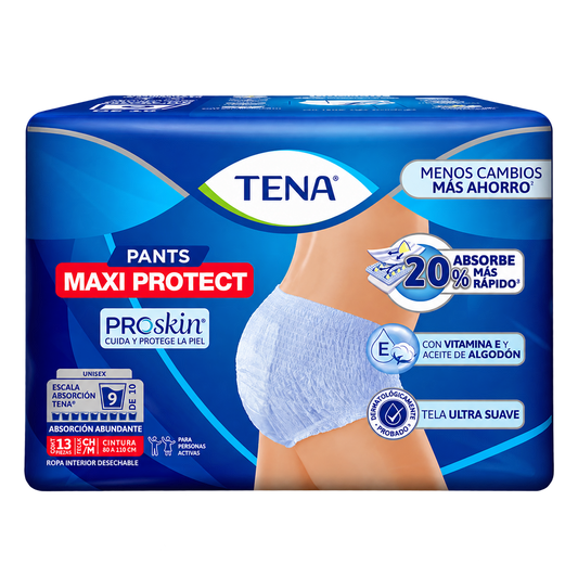 CALZ TENA PANTS MAXIPRO CH M C 13 — fondo transparente, formato 1:1
