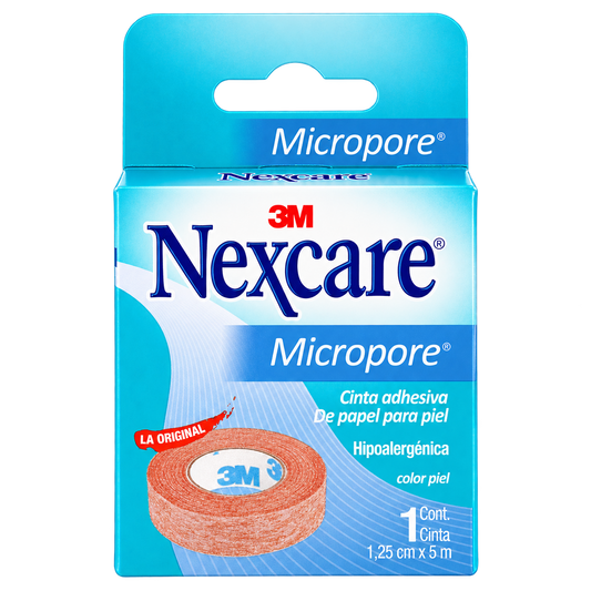 CINTA MICROPORE  PI 1 25X5MT NEXCARE — fondo transparente