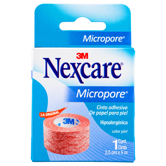 CINTA NEXCARE PIEL 2 5X5MTS — fondo transparente