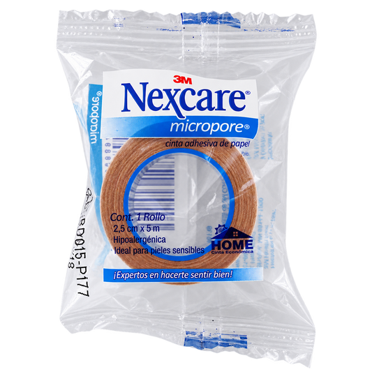 CINTA MICROPORE HOME PIEL 2 5X5 M NEXCARE — fondo transparente