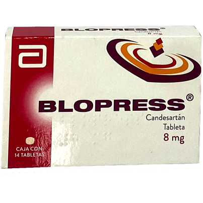 BLOPRESS 8 MG TAB 14
