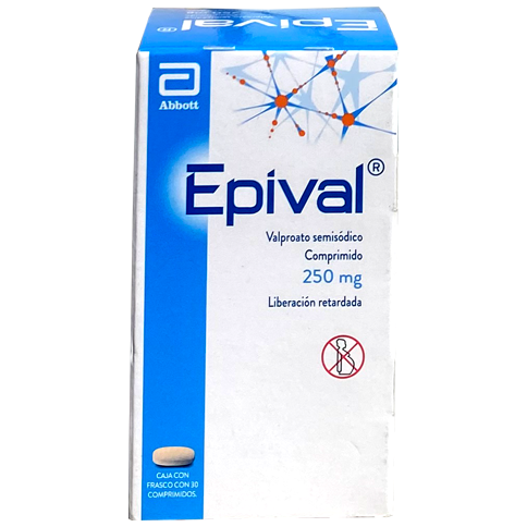 EPIVAL 250 MG CPR 30
