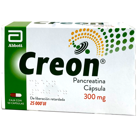 CREON 300 MG 25000U CAPS 50