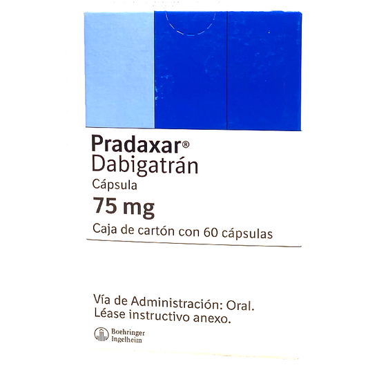 PRADAXAR 75 MG 60 CAPS