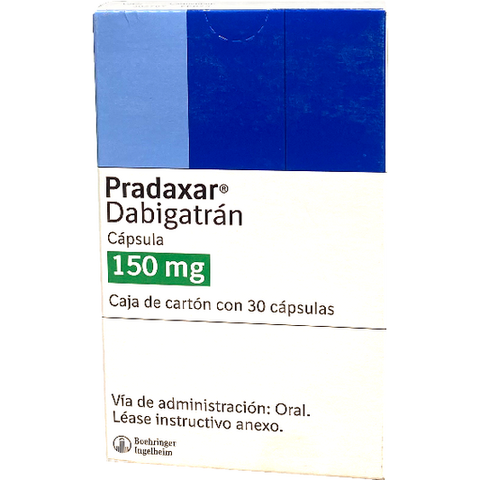 PRADAXAR 150 MG 30 CAPS