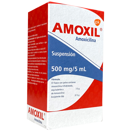 AMOXIL PED 500 MG SUSP 75 ML