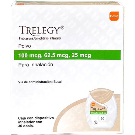 TRELEGY 100MCG PVO INH 30 DOSIS