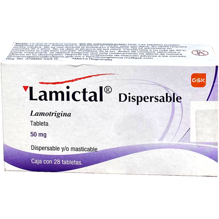 LAMICTAL 50MG DISPER TAB 28