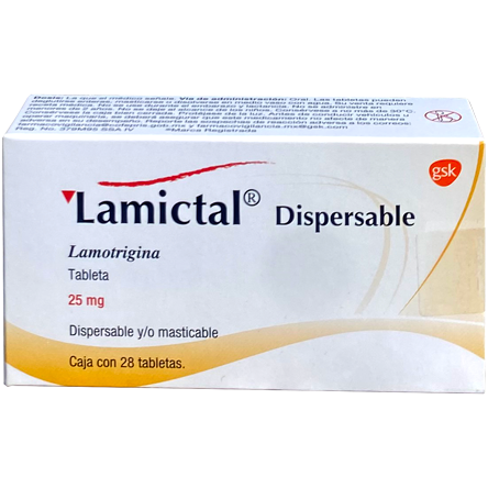 LAMICTAL 25MG DISPER TAB 28