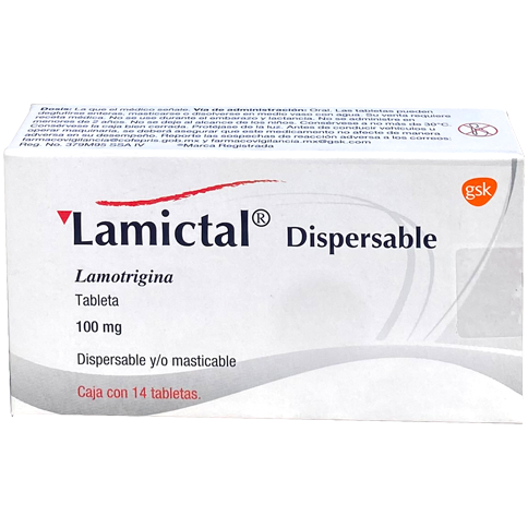 LAMICTAL 100 MG DISPER TAB 14