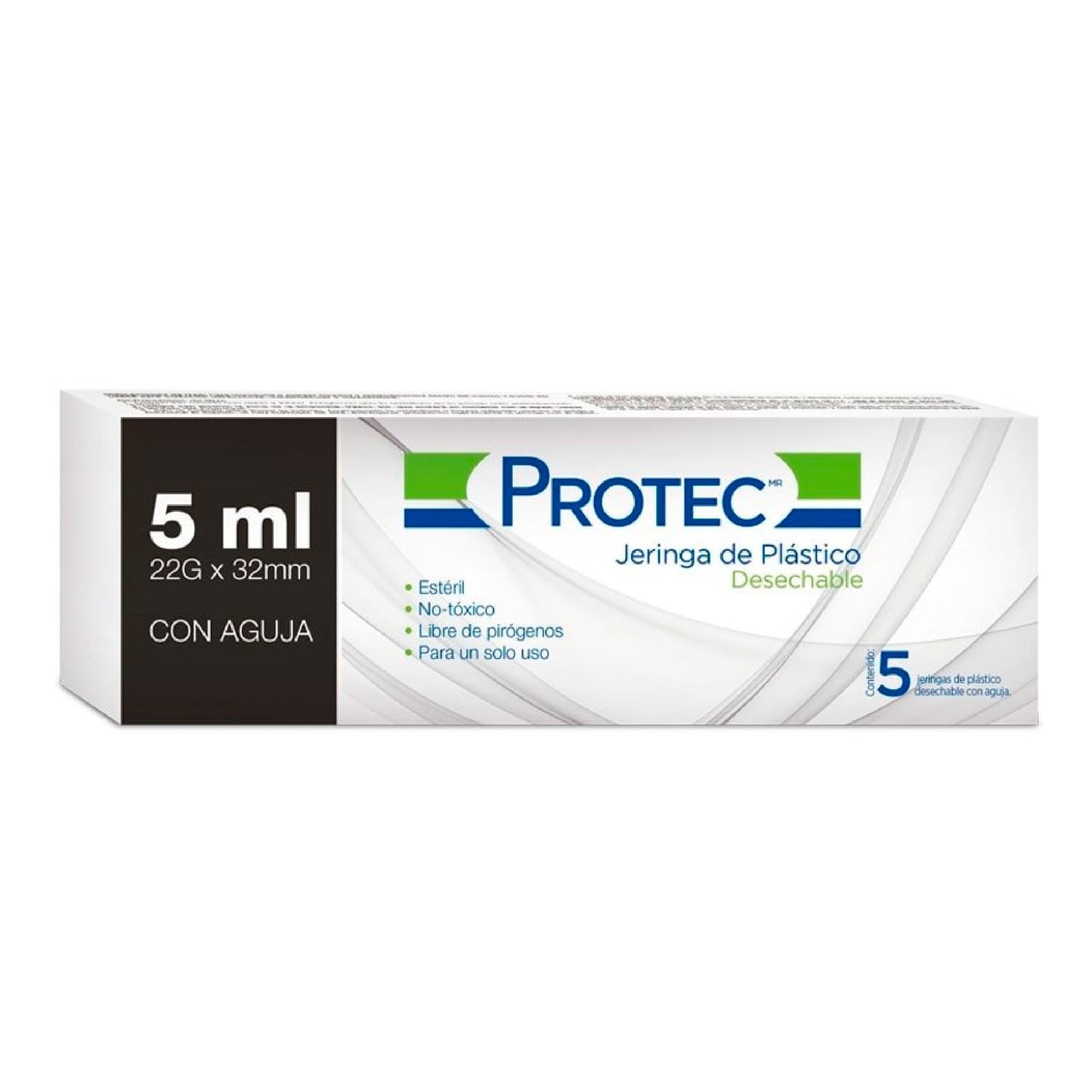 JERINGA PROTEC 5ML 21X32MM VDE