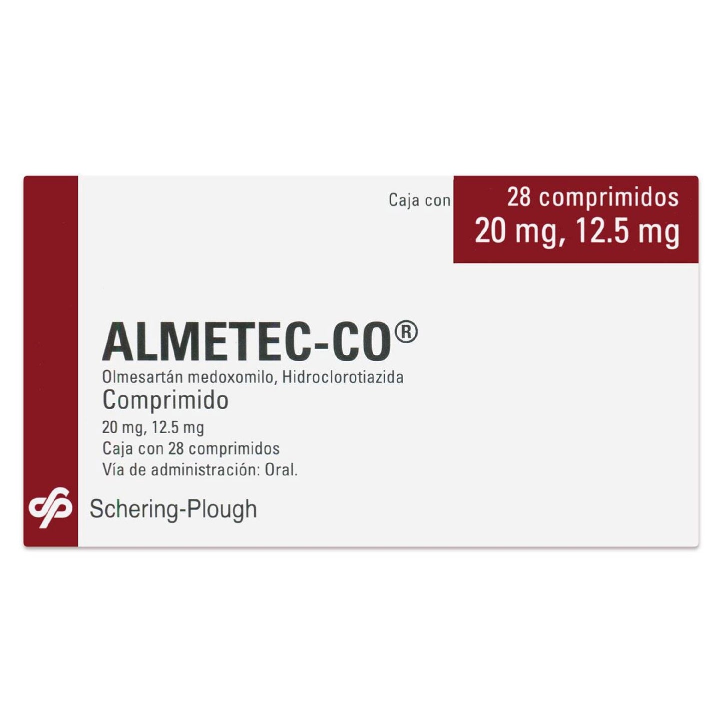 ALMETEC CO 20 12 5 MG CPR 28