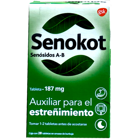 SENOKOT 187MG SENOS A B 28 TAB