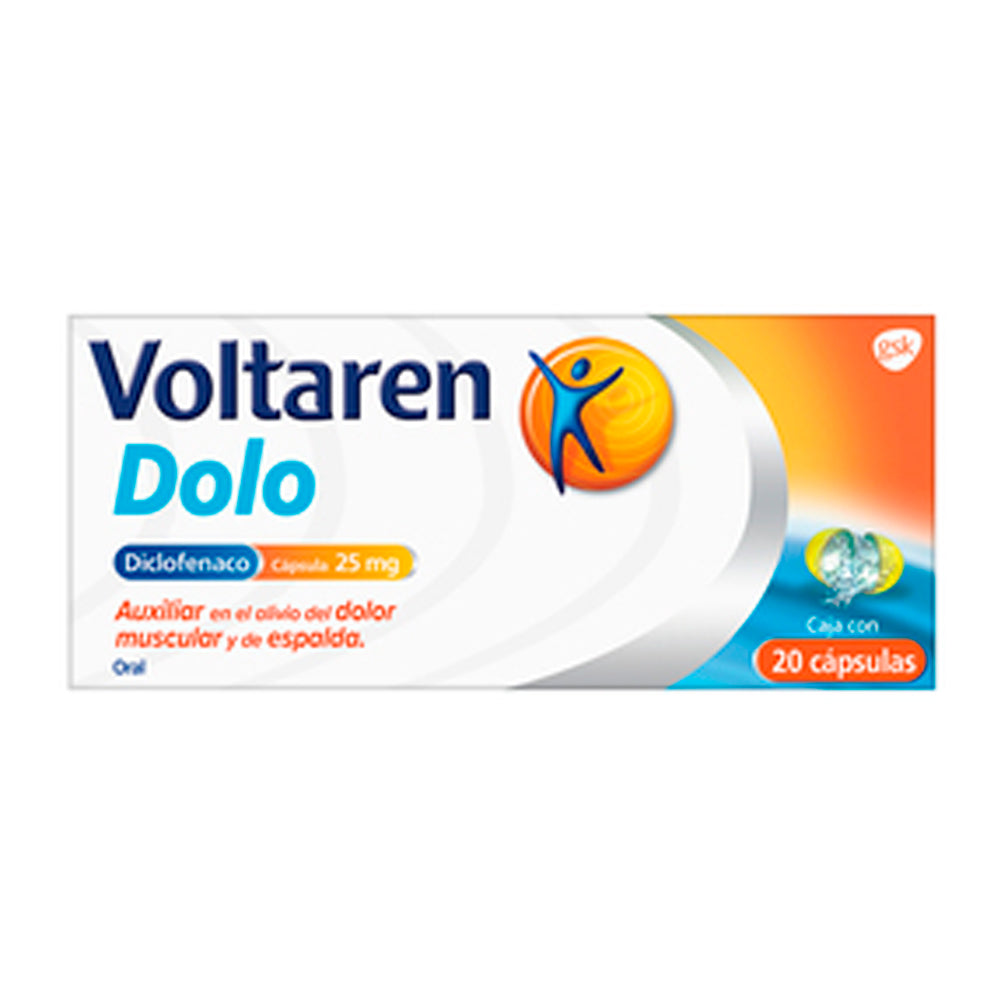 VOLTAREN DOLO 20 CAPS 25MG