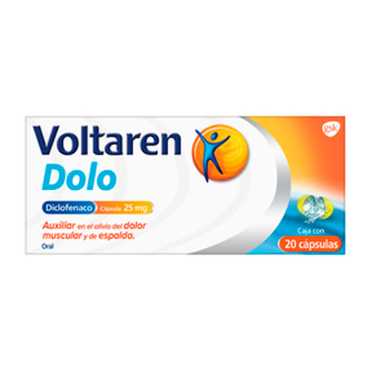 VOLTAREN DOLO 20 CAPS 25MG