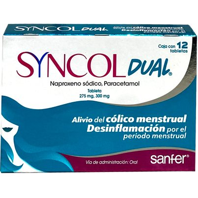 SYNCOL DUAL 275 300MG 12 TAB