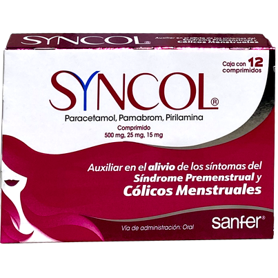 SYNCOL 500 25 15 MG CPR 12