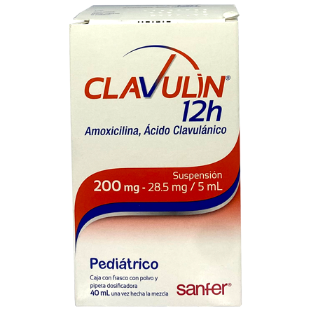 CLAVULIN 12H 200 28 5MG SUSP40ML