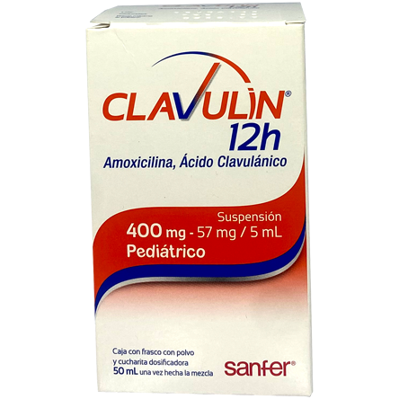 CLAVULIN 12H400 57MG SUSP 50 ML