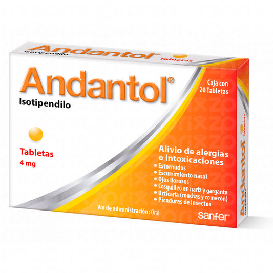 ANDANTOL 4 MG TAB 20