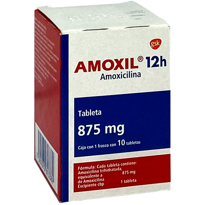 AMOXIL 12H 875 MG TAB 10