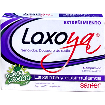 LAXOYA 8 60 50 MG COMP 20
