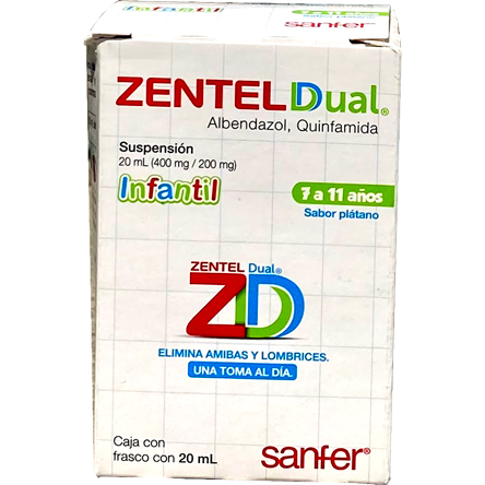 ZENTEL DUAL 400 200MG SUSP FCO 20ML