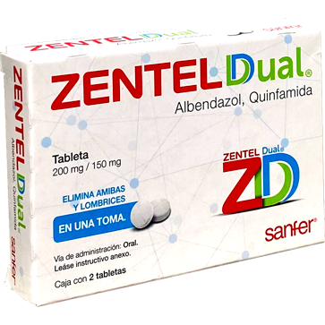 ZENTEL DUAL 200 150MG TAB 2