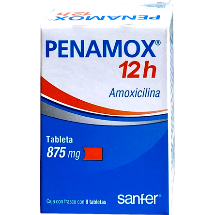 PENAMOX 12H 875 MG TAB 8